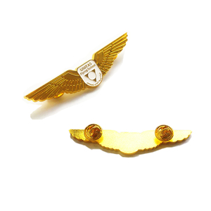 Spilla da bavero con distintivo a doppia ala con logo personalizzato - Product Image 5