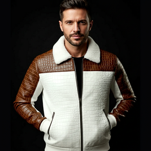 Chaqueta de Cuero Genuino SMART SHINE ENTERPRISES para Hombre, Premium, de Alta Calidad, Suave, Duradera, Ligera, Cómoda, Informal, para Invierno - Product Image 1