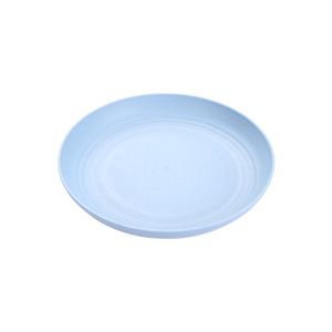 Ensemble d'assiettes rondes peu profondes en céramique de 20 cm pour servir des fruits et des aliments, couleurs beige, bleu, vert, rose - Product Image 5