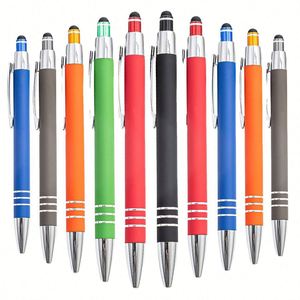 High Quality Custom Logo Rubber Coated Metal Ballpoint <b>Pen</b> Promotion Gift Soft Touch with Multi-<b>Color</b> for Business and School - Product Image 2