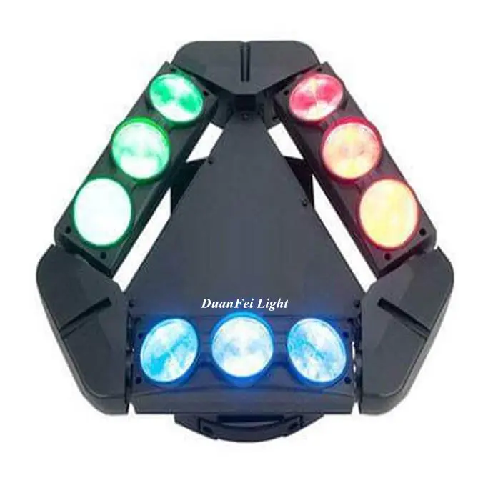 Efekt ดิสโก้แมงมุม lyre 9x10w rgbw led spider moving head beam dj spider beam led