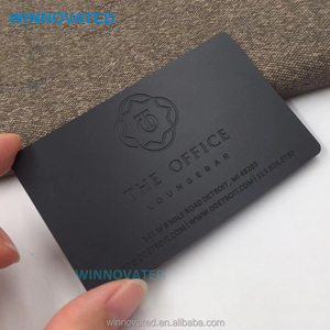Tarjeta de Presentación Metálica con Logotipo Personalizado, Grabado Profundo, Acabado Negro Mate Antihuellas - Product Image 3
