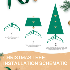 BFS-L albero di natale Premium moderno da 9 piedi 180 cm di grandi dimensioni Pre-illuminate PE/PVC albero misto memoria filo di ferro decorazioni di alta qualità - Product Image 6