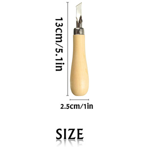 Outils de découpe de bloc de linoléum Bview Art à 5 lames, outils de sculpture de tampons en caoutchouc, coupe-linoléum pour tampons en caoutchouc, sculpture DIY - Product Image 2
