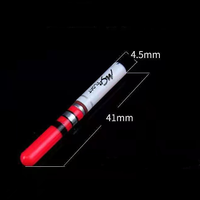 Bâton lumineux de pêche nocturne en plastique 2026 en gros avec batterie LED, accessoire flottant lumineux Starlight