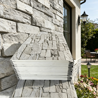 Revêtement de façade en panneaux sandwich en mousse PU à effet pierre rustique pour la finition extérieure des villas