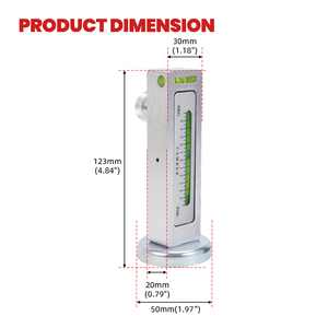Einstellbare magnetische Messwerkzeuge für Sturz- und Achsverstellung, Radniveaumessgerät für Auto- und LKW-Reifenreparatur, magnetischer Nivellierer - Product Image 5