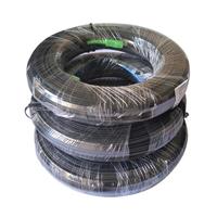 Kabel Drop SPS S/S SC/APC-SC/APC 9/125 G.657A1 150m hitam LSZH FTTH Kabel Drop Patch Cord warna hitam dan warna putih
