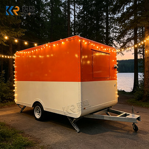 Food Truck con Cucina 3,5m Angoli Arrotondati, Rimorchio <span class=keywords><strong>Mobile</strong></span> per Catering di Dolci, <span class=keywords><strong>Caffè</strong></span> e Gelati - Product Image 2