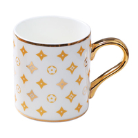 Ensemble de tasses et soucoupes en céramique mosaïque de style nordique moderne avec cuillère, passe au lave-vaisselle et au micro-ondes, idéal pour le thé de l'après-midi et le café turc