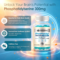 Gummies de phosphatidylsérine Rayuan Biotech testées par un tiers, 60 unités (2 gummies/portion) pour distributeurs en dropshipping