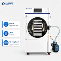 Lyophilisateur domestique HFD-9, machine de lyophilisation 12-14 kg, 10 plateaux, 0,9 m², pour fruits et légumes, pour petites entreprises et usage familial