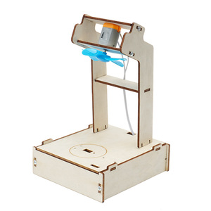 Kit de découverte de la convection par ventilateur alimenté par bougie, en contreplaqué durable, pour projet de physique Montessori, jouet d'apprentissage sans écran, robuste - Product Image 5