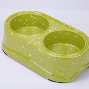 Bol pour animaux de compagnie en mélamine de couleur unie pastel, plat d'alimentation pour animaux de compagnie très vendu pour la vente au détail à l'étranger - Product Image 1