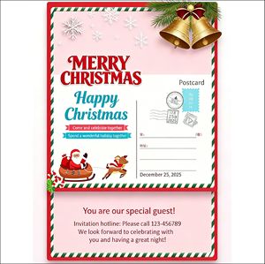 Biglietti di <span class=keywords><strong>Auguri</strong></span> Natalizi RAYN in Carta Bianca Lucida con Design Semplici per le Festività, Stampa Digitale, <span class=keywords><strong>Auguri</strong></span> Stagionali - Product Image 6