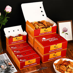 Boîte d'emballage de fast-food biodégradable jetable de qualité alimentaire personnalisée-pour hamburgers à emporter pépites de frites - Product Image 5