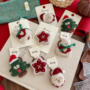 Рождественская мультяшная заколка для волос с пятиконечной звездой - Product Image 2