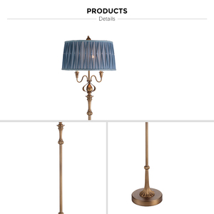 Lampes LED avec abat-jour plissée, en laiton Antique de Style européen, Art d'intérieur, luminaires modernes - Product Image 6