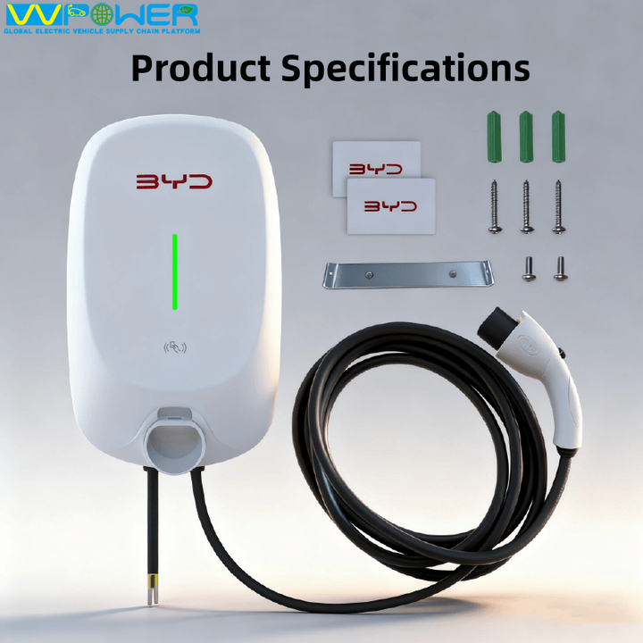 BYD 7kW充電器 壁掛け式充電ステーション BYD第7世代 7kw EV充電器 32A