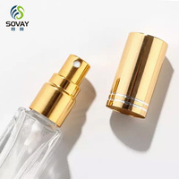 Flacon de parfum en verre transparent épais carré ou rond de 10 ml ou 15 ml pour parfums en flacon, marque privée