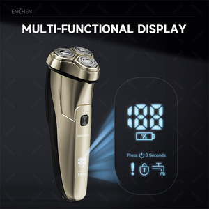 <span class=keywords><strong>Afeitadora</strong></span> Rotatoria 3 en 1 de Alta Calidad con Triple Cuchilla, Uso en Seco/Húmedo/Impermeable, Pantalla LED, Eléctrica Recargable, para Corte de Pelo Masculino y Corporal - Product Image 5
