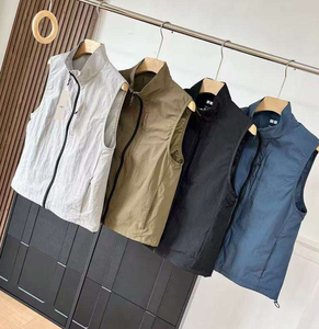 Customized Logo unisex stand up collar <b>vest</b>, sun protection, breathable, quick drying, outdoor functional sleeveless - Product Image 6