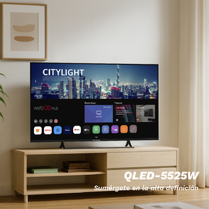 Téléviseur intelligent Grunkel QLED 55 pouces Full HD WebOS avec Netflix, Disney+, Prime Video, Apple TV, Spotify, YouTube - Product Image 2