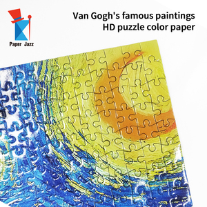 Nhà sản xuất Tùy chỉnh cao đầy sao đêm não trêu ghẹo Câu Đố hộp màu 1000 miếng giấy tái chế các tông ghép hình câu đố - Product Image 3