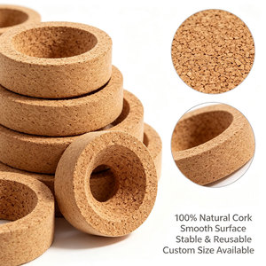 Support rond en liège léger, antidérapant et résistant à la chaleur, sur mesure, pour flacons de laboratoire chimique, vente en gros - Product Image 2