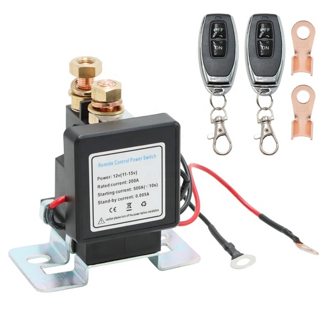 ONEGOL 12V 500A Remote Control ABS Material 2-Pole Battery Disconnect Anti-Theft Power-off Switch