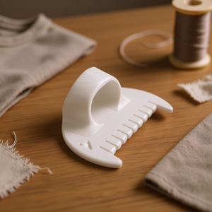 Herramienta de Cierre de Bordes de Plástico Blanco y Amarillo con Diseño Ergonómico, Espaciado de 3mm y 4mm, para Principiantes y Mayores en Costura a Máquina, para una Costura Suave - Product Image 2