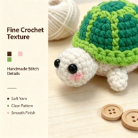 Porte-clés tortue en crochet coloré mignon, fait main, amigurumi, pendentif de sac tortue pour cadeau, décoration, vente en gros