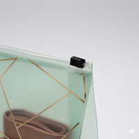 Pochette de voyage en plastique imperméable givrée et trousse de toilette pour kits d'agrément d'hôtel