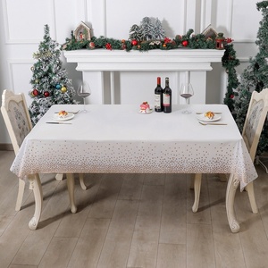 Nappe <span class=keywords><strong>de</strong></span> fête élégante à pois du fabricant, avec estampage doré, imperméable, anti-taches, <span class=keywords><strong>jetable</strong></span>, écologique, pour <span class=keywords><strong>table</strong></span> ronde - Product Image 2