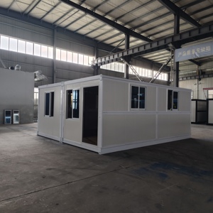 Per 20ft portatile prefabbricato pannello Sandwich casa contenitore pieghevole Mobile struttura <span class=keywords><strong>in</strong></span> acciaio 30 anni di vita di servizio per la casa - Product Image 4