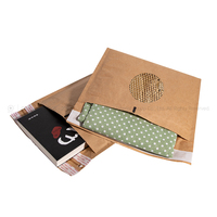 Sac d'expédition compostable kraft rembourré personnalisé pour courrier enveloppe d'expédition en papier nid d'abeille recyclé biodégradable sac postal