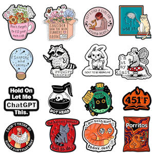 เข็มกลัดเคลือบอัลลอยด์ลายการ์ตูนน่ารักแบบส่วนตัว  ไปหาวิธีรักษาคนโง่ๆ ด้วยกัน ป้ายเข็มกลัด - Product Image 6