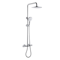 Ensemble de pommeau de douche mural de luxe très vendu pommeau de douche à main à température constante avec un robinet à une poignée