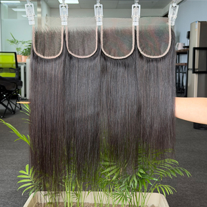 Closure en dentelle HD 4x4 5x5 6x6, 100% Cheveux Vietnamiens, Cuticules Alignées, Noir Naturel, Lisse Baguette, Vente en Gros - Product Image 2