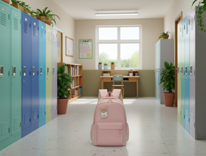 Children's Backpack 13 Inches Lightweight Solid Color Polyester <b>School</b> <b>Bag</b> For <b>Girls</b> - Product Image 2