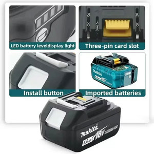 Batterie lithium-ion <span class=keywords><strong>18V</strong></span> 18650, batterie de remplacement 3.0Ah 4.0Ah 5.0Ah 6Ah, compatible avec les outils électriques BL1860 BL1850 BL1840 BL1830 - Product Image 4