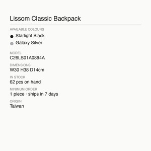 Mochila de Nailon con Tela Reciclada CIPU Lissom Classic M 30x38cm para Mujer, Disponible en Taiwán - Product Image 5