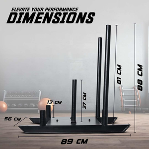 Traîneau de compétition professionnel prêt pour la course avec 4 poignées moletées, traîneau robuste pour événements sportifs d'élite - Product Image 2