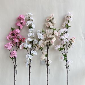 O-09042 Décoration de mariage et de Noël, longue cerise orientale pour fleurs de cerisier blanches et roses, soie suspendue, faite à la main - Product Image 2