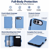 Nouvelle Sortie : Étui Portefeuille de Luxe en Cuir Ultra-Mince avec Fentes pour Cartes et Dragonne pour iPhone Duo Ultra Fold, Antichoc et Magnétique