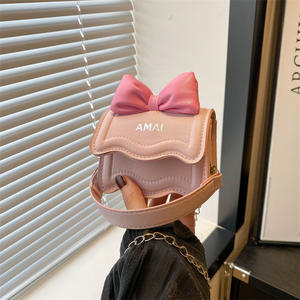 Elegante Europese En Amerikaanse Kids Mini Crossbody Lederen Tas-Koreaanse Zoete Socialite Stijl Trendy Mini Crossbody Tas - Product Image 1