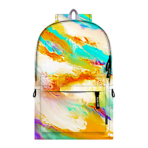 Sac à dos tendance pour étudiants avec motif imprimé coloré, logo personnalisé, sacs pour enfants de haute qualité fabriqués sur mesure en usine - Product Image 1