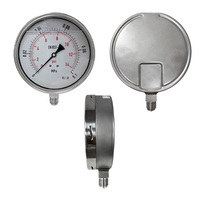 SPR 160mm All Stainless Steel Liquid Filled Pressure Gauge EN 837-1 0-0.1 MPa 0-14 psi High Precision CL 1.0 Manometer