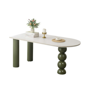 Mesa de Comedor de Cuarzo con Aspecto Cremoso, Estilo 2026, Diseño Alienígena, Mueble para el Hogar de Estilo Francés, Famoso en Internet - Product Image 5