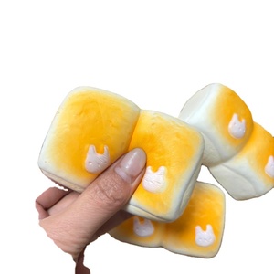 Jouets anti-stress squishy en PU, pain réaliste, petits pains vapeur imprimés lapin mignon, à remontée lente, jouets doux pour enfants, vente en gros - Product Image 4